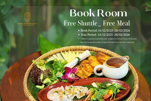 غرفة بريميوم بسرير مزدوج أو سريرين منفصلين، Shining Riverside Hoi An Boutique and Spa 2/2