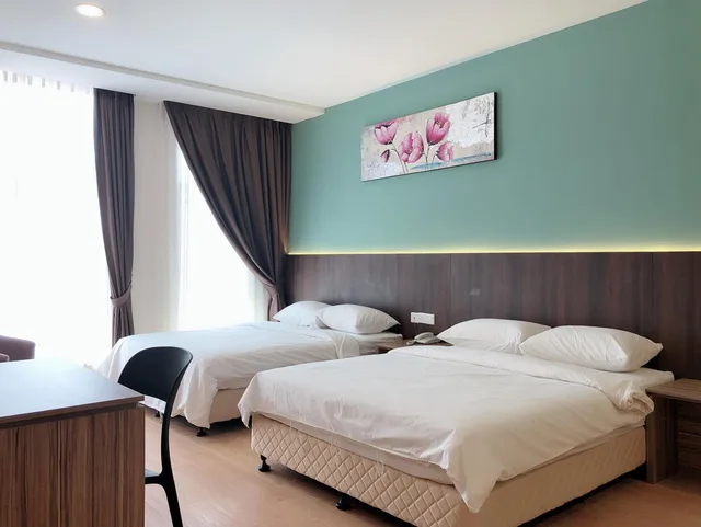 جناح عائلي بسريرين كوين، Tumike Hotel 1/1