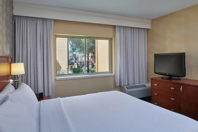 جناح بسرير كينج بإطلالة على الفناء بغرفة نوم واحدة مع أريكة لذوي الإعاقة، Courtyard Detroit Dearborn 1/2