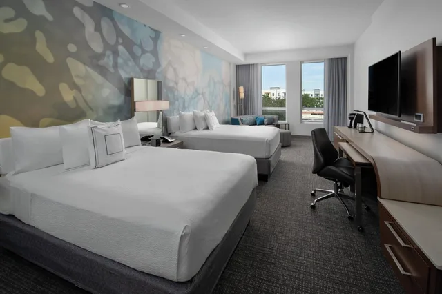 room, multiple beds, Courtyard By Marriott Delray Beach 2/4