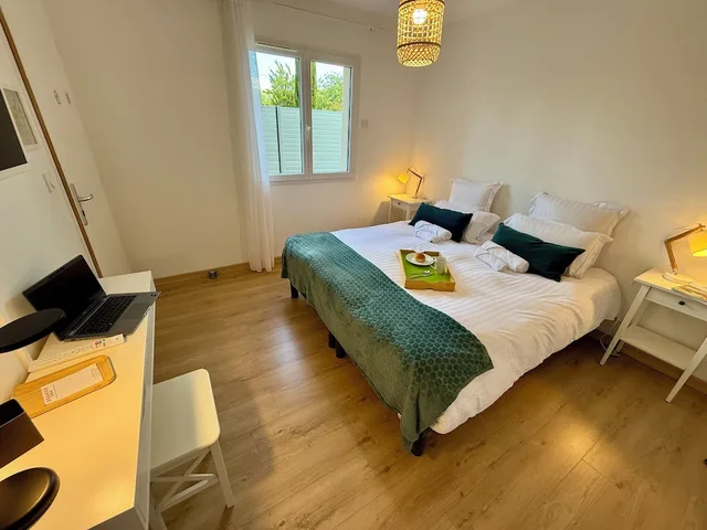 غرفة كومفورت بسرير كينج بحمام خاص لذوي الإعاقة، Chambres D hotes Gite Grange Debout 3/10