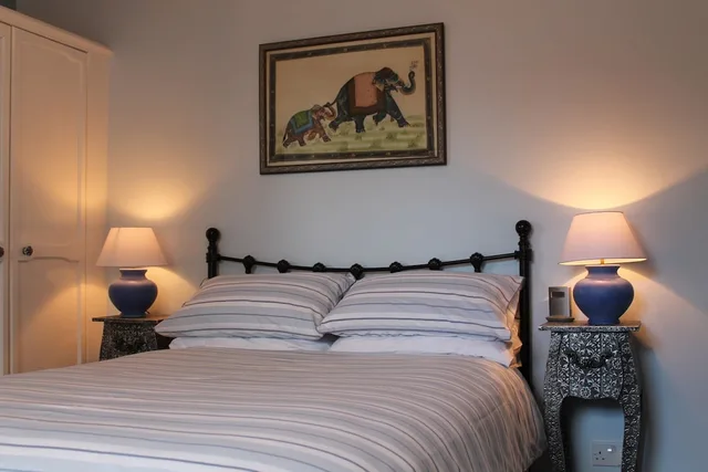 غرفة بسرير مزدوج يُسمح فيها بالحيوانات الأليفة، Taunton House B and B 1/2