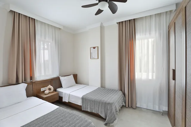 شقة سكنية ديلوكس بسرير كوين وسريرين منفصلين بغرفتي نوم بمطبخ، Lavinya Otel 2/5