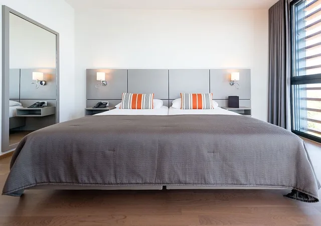 Deluxe, Twin Beds, Lake View, Lake Geneva Hotel 2/4
