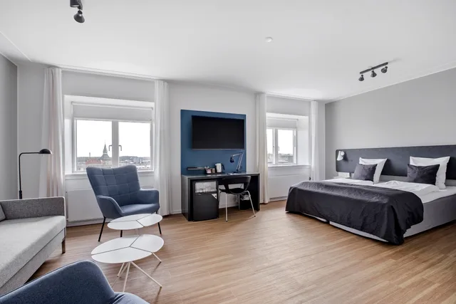 غرفة عائلية بسرير مزدوج مع أريكة، Hotel Svendborg 3/5