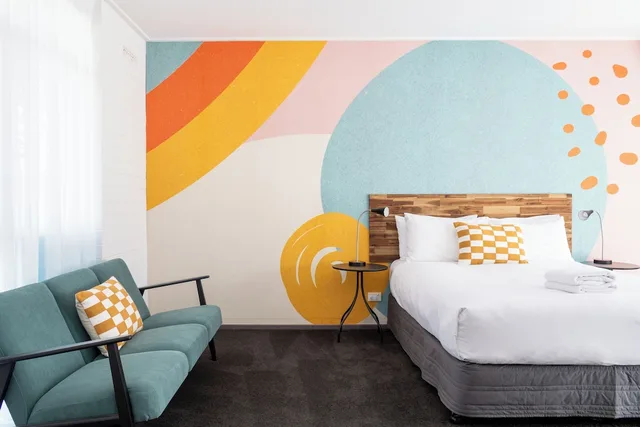 غرفة بسرير كوين، The Lyndoch Motel 2/7
