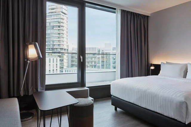 استوديو سوبيريور بسرير كينج بإطلالة على المدينة مع أريكة، Residence Inn Frankfurt City Center 1/8