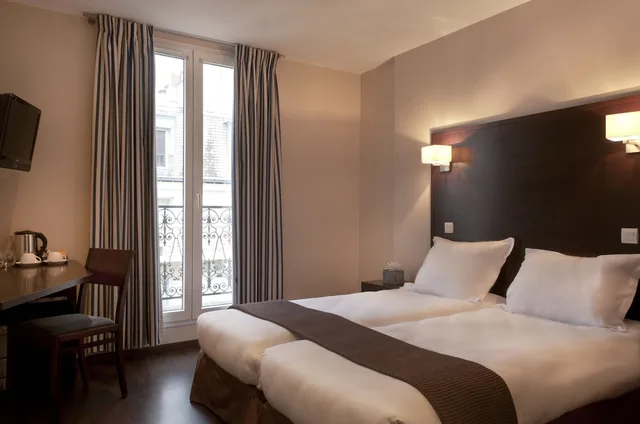 غرفة قياسية بسريرين منفصلين، Hôtel Verlain 1/10