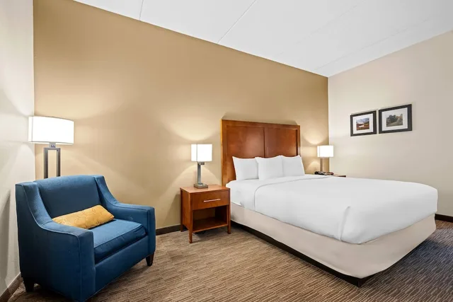 غرفة بسرير كينج بحوض جاكوزي بحوض استحمام، Comfort Inn and Suites Oxford South 1/3