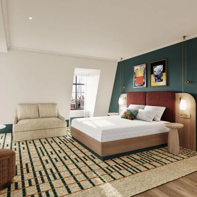 جناح سيغنتشر بسرير مزدوج، The Derby London City, Curio Collection by Hilton 1/3