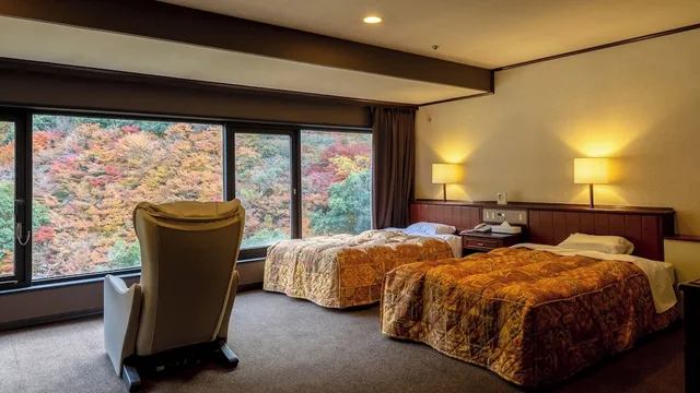 Deluxe, Twin Beds, Forest View، Okudogo Ichiyu No Mori Ex Okudogo Hotel 2/6