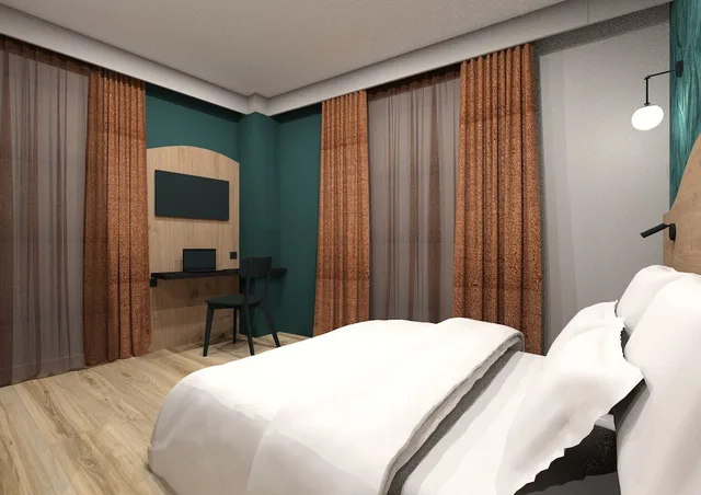 غرفة سوبيريور بسريرين منفصلين، All Suites Hotel Paris Pleyel L’Ile Saint Denis 5/10