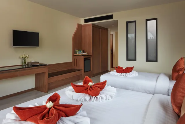 غرفة عائلية ثلاثية بسرير كينج وسرير فردي، Ananta Burin Resort 3/6