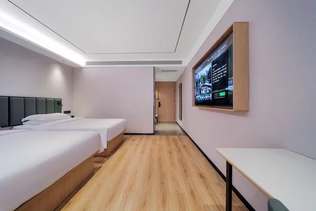 غرفة بزنس بسريرين، GreenTree Inn Beijing Changping District North China Electric Power University Business Hotel 1/1