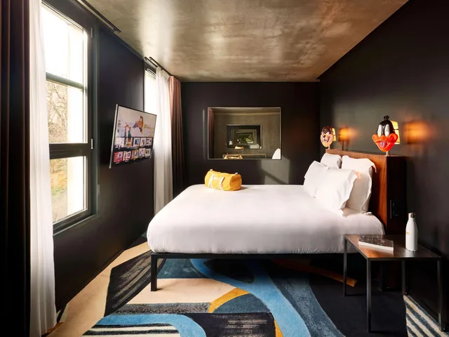 غرفة بسرير مزدوج لذوي الإعاقة، Mama Shelter Paris East 4/6