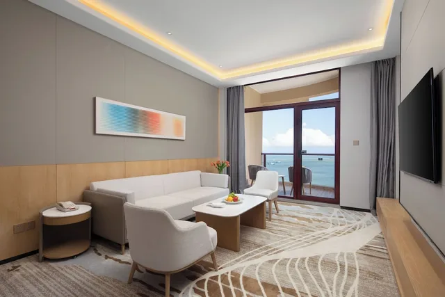 جناح بسرير فردي بإطلالة على البحر بغرفة نوم واحدة، Crowne Plaza Zhoushan Seaview 2/4