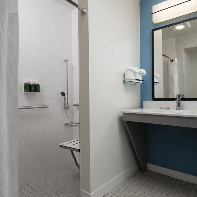 استوديو بسرير كوين مع أريكة بحوض استحمام لذوي الإعاقة، Residence Inn By Marriott Silicon Valley Sunnyvale Ii 3/7