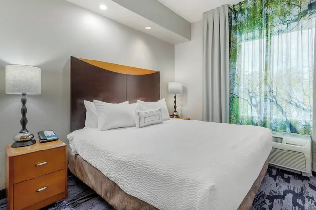 جناح تنفيذي بسرير كينج بغرفة نوم واحدة مع أريكة، Fairfield Inn & Suites by Marriott Houston Conroe/Woodlands 2/5