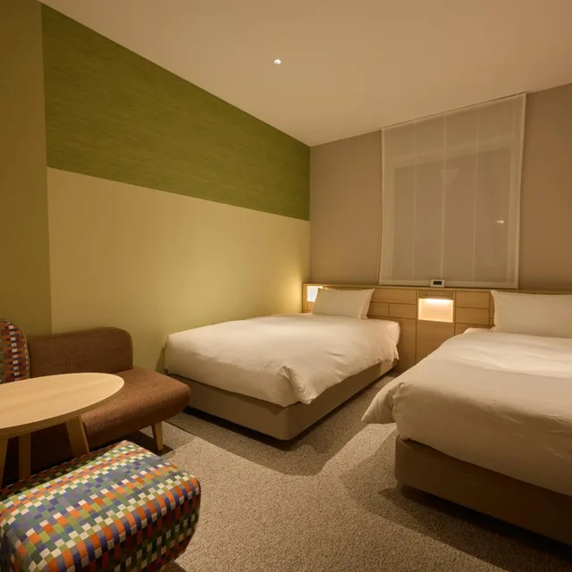 غرفة سوبيريور بسريرين منفصلين مع دخول الصالة للمدخنين، Hotel INTERGATE KANAZAWA 1/6