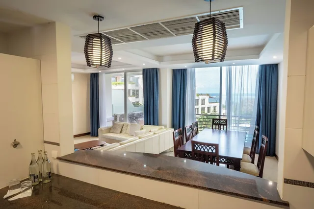 جناح رئاسي بسرير كينج وسريرين كوين بإطلالة على البحر بـ3 غرف نوم بمطبخ، Kilua Beach Resort 9/9