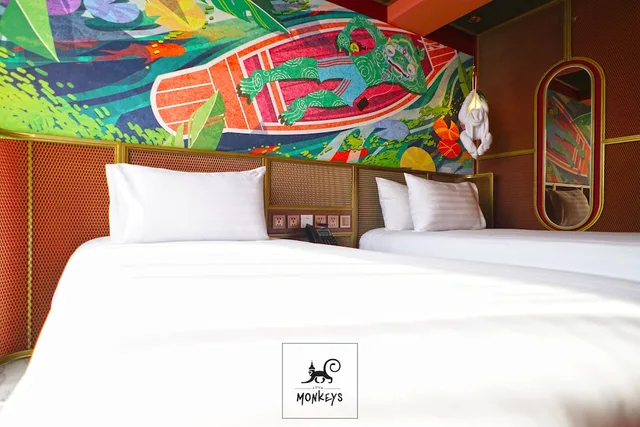 غرفة بريميير بسريرين منفصلين، 4 Monkeys Hotel Bangkok 8/10