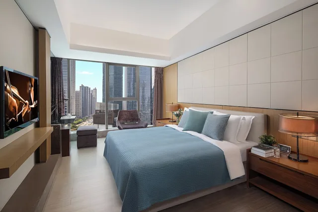 شقة تنفيذية بسرير كينج بإطلالة على المدينة بغرفة نوم واحدة بمطبخ، Ascott IFC Guangzhou 6/10