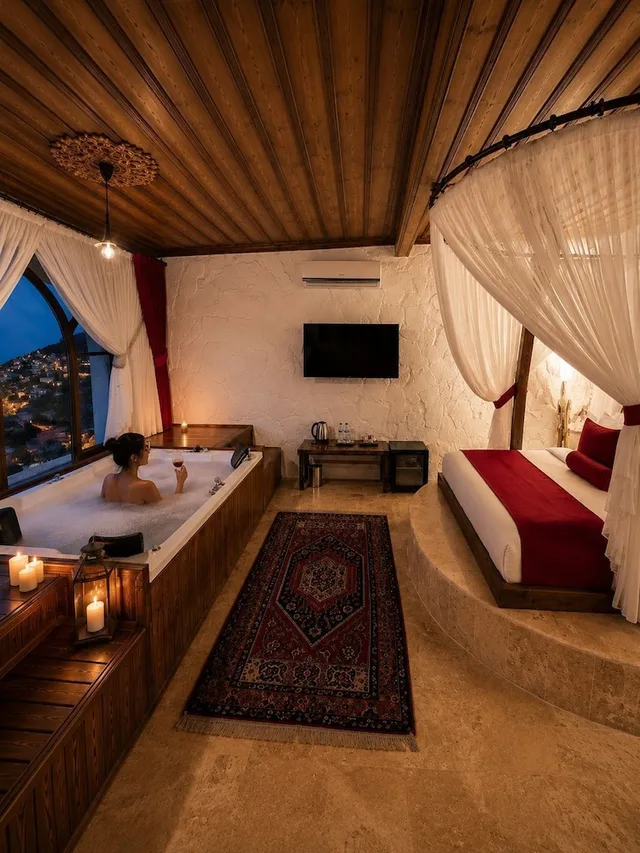 جناح حصري بسرير كينج بمسبح خاص، Sakli Cave House 5/10
