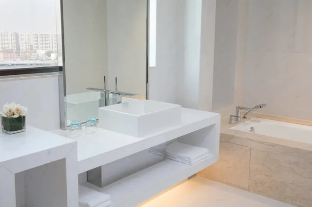 غرفة بريميير بسريرين مزدوجين بإطلالة على المدينة، Courtyard Shanghai Changfeng Park 7/9