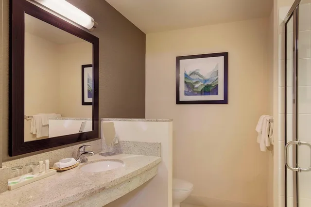 غرفة بسرير كينج في طابق مرتفع، Courtyard Marriott City Center 3/5