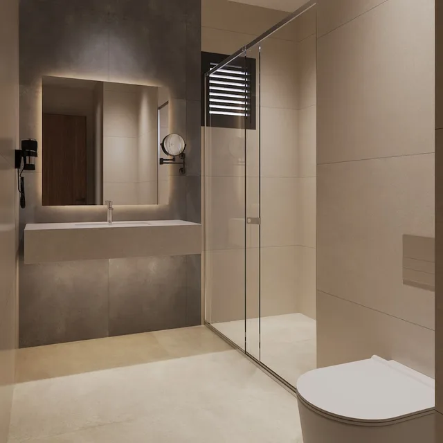 غرفة عائلية بسرير كينج بغرفة نوم واحدة مع أريكة، Ramada Encore by Wyndham Midyat 3/3