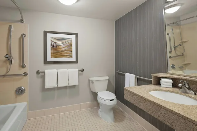 غرفة بسرير كينج مع أريكة لذوي الإعاقة، Courtyard Rockford 2/4