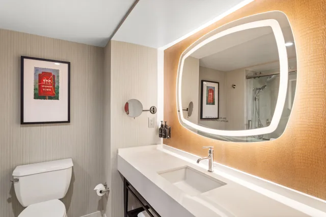 غرفة قياسية بسرير كينج بإطلالة على النهر، Hotel Indigo Baton Rouge Downtown 6/10