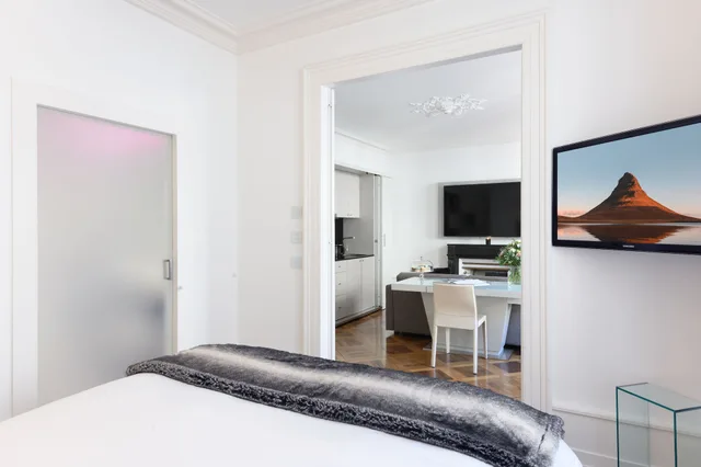 شقة سوبيريور بسرير كينج بغرفة نوم واحدة مع أريكة، Swiss Luxury Apartments 2/7