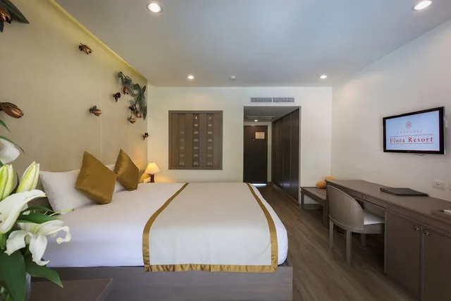 غرفة ديلوكس بسرير مزدوج، Chanalai Flora Resort 1/7