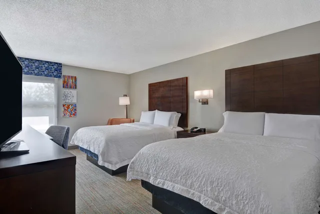 غرفة بسريرين مزدوجين، Hampton Inn Greenwood, SC 1/1