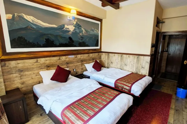 غرفة قياسية بسريرين منفصلين بإطلالة على البحيرة، Hotel Forest Lake Backpackers' Hostel 2/3