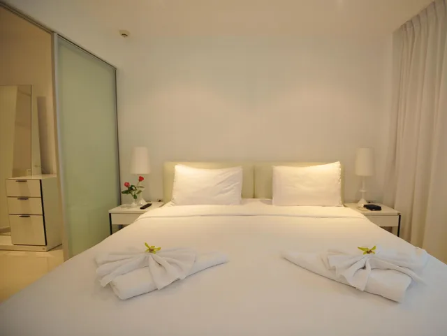 شقة بسرير كينج بغرفة نوم واحدة، SIAM PALM RESIDENCE 2/2