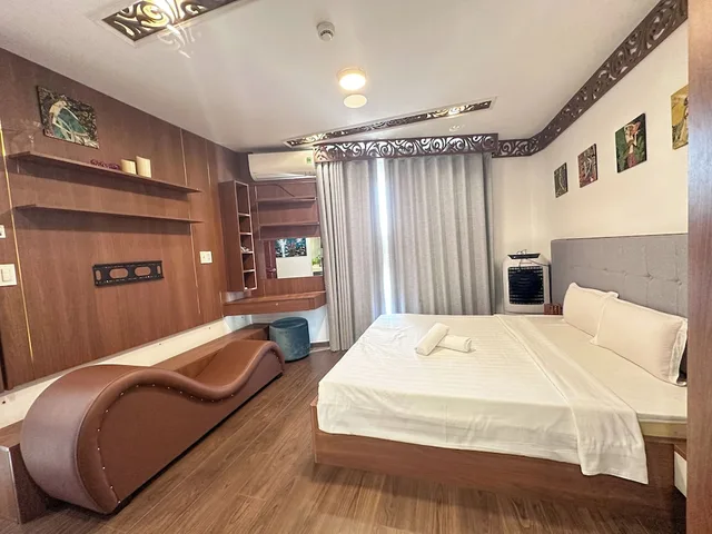 شقة ديلوكس بسرير كوين بإطلالة على البحر بشرفة، Mermaid Seaside Hotel 1/3
