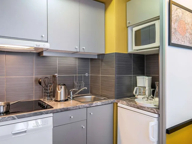 شقة بسريرين مزدوجين بغرفة نوم واحدة، Adagio Paris Montrouge 8/8