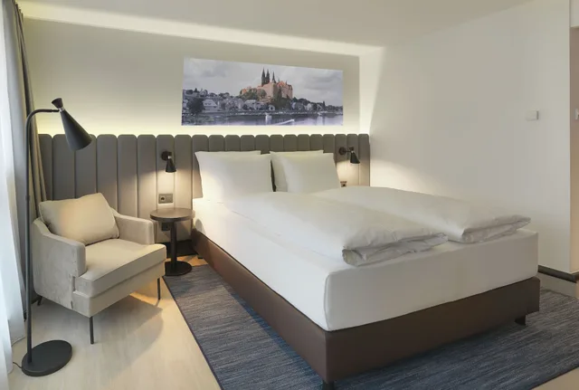غرفة بريميوم بسريرين منفصلين في المبنى الرئيسي، Radisson Blu Park Hotel Conference Centre Dresden Radebeul 9/10