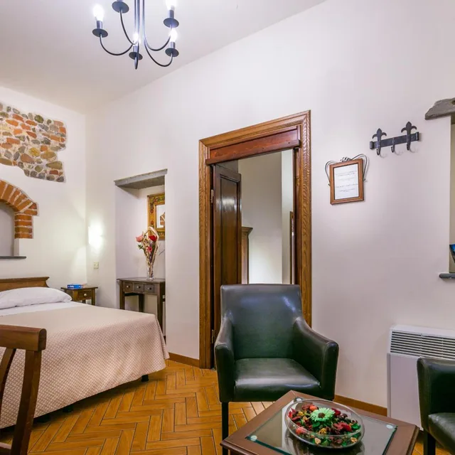 غرفة بسرير مزدوج أو سريرين منفصلين، Hotel Collodi 6/10