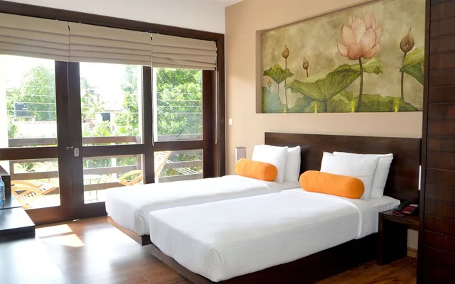 غرفة ديلوكس بسريرين منفصلين بشرفة، Terrace Green Hotel 10/10
