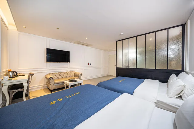 غرفة عائلية بسريرين مزدوجين، Hotel Myeongjak 1/1