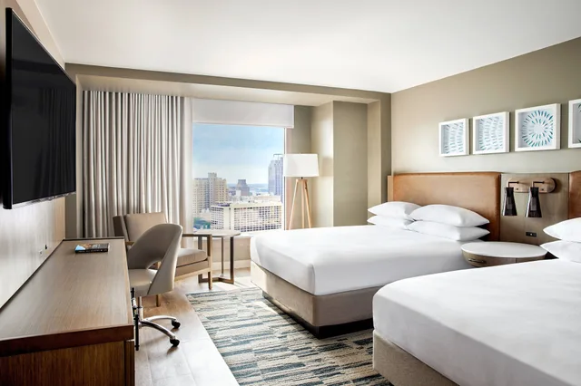 غرفة كلوب بسرير مزدوج، San Antonio Marriott Rivercenter on The River Walk 4/10