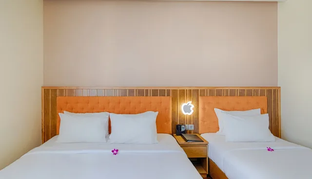 غرفة عائلية ثلاثية بسرير كينج وسرير فردي بإطلالة على المدينة، Sea Queen Hotel 3/4