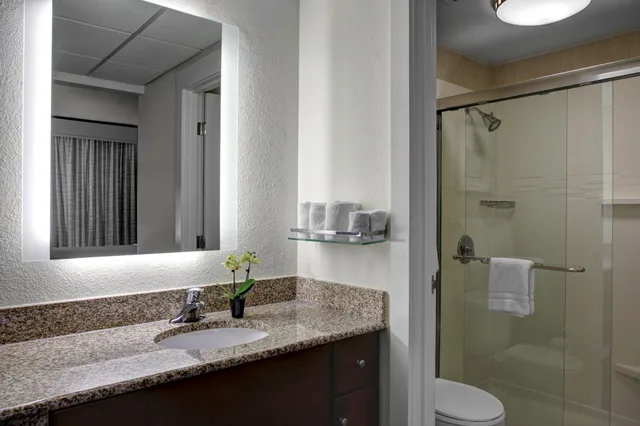 جناح بسرير كينج بغرفة نوم واحدة مع أريكة، Residence Inn By Marriott Cleveland Downtown 2/2