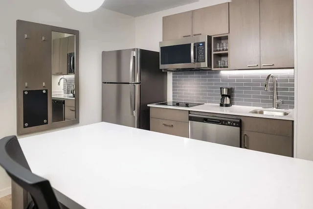 جناح بسرير كينج بغرفة نوم واحدة مع أريكة بمطبخ، Hyatt House Auburn Hills Detroit 1/5