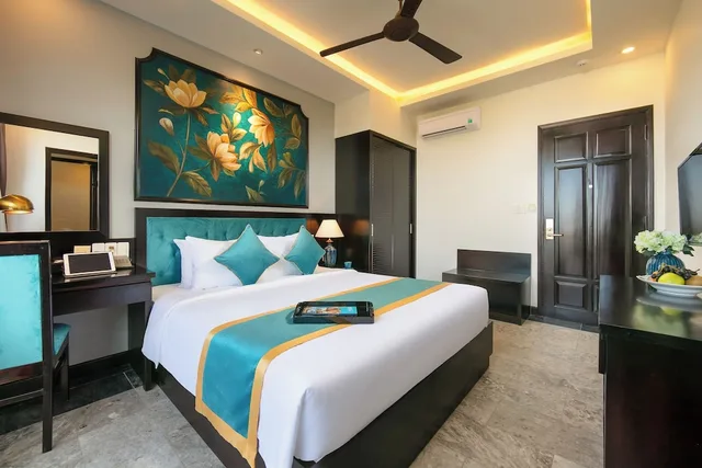 غرفة ديلوكس بسرير كينج بإطلالة على النهر، Silk River Hoi An Hotel & Spa 3/5