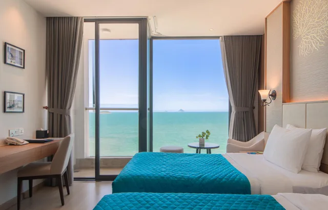 غرفة ديلوكس بسريرين منفصلين بشرفة، Navada Beach Hotel 3/3