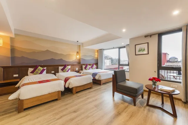 غرفة ديلوكس بشرفة، Sapa Panorama Hotel 4/10